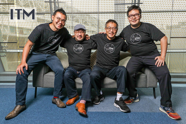 ITM core team. From right to left R&D Director Swanky Hsiao, Chief Scientist & Co-Founder Gwan-Hwan Hwang, CEO & Co-Founder Julian Chen, BD Director Cooper Lai.
