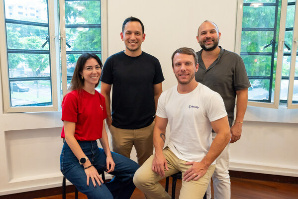 [From left: Smart City Kitchens General Manager, Arin Aghazarian, Rently COO and Co-Founder, Siebren Kamphorst, Rently Founder, Dominic Schacher and The Working Capitol Founder & CEO, Ben Gattie.]